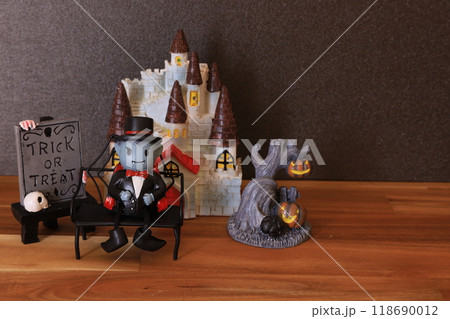 ドラキュラのハロウィンイメージ 118690012