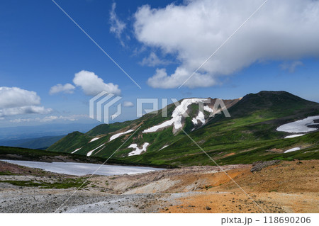 大雪山登山 お鉢平からの愛別岳 残雪期絶景北海道登山 大雪山登山 お鉢平からの愛別岳 残雪期絶景北海道登山 118690206