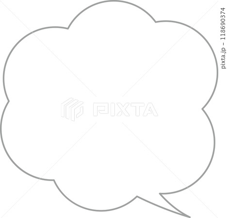 シンプル吹き出し 118690374