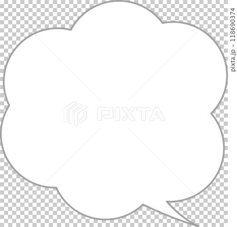 シンプル吹き出し 118690374