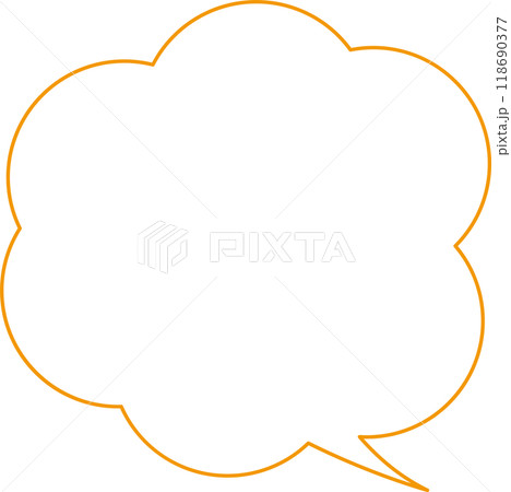 シンプル吹き出し 118690377