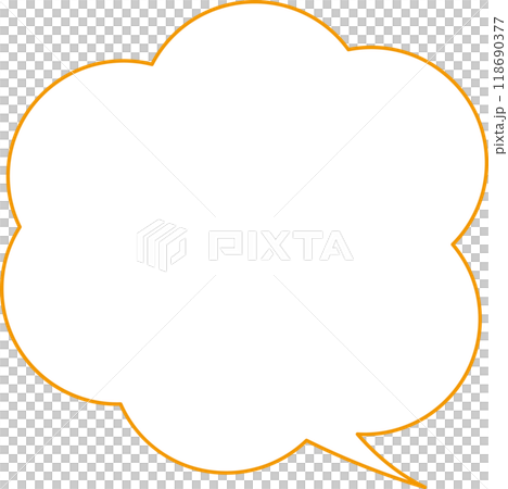 シンプル吹き出し 118690377