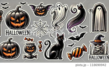 ハロウィンイラスト 118690942