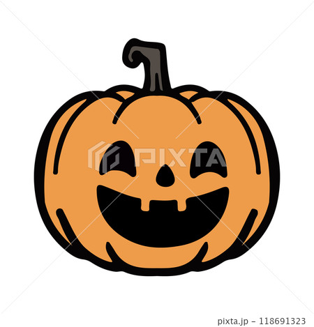 Flat design Halloween pumpkin 118691323