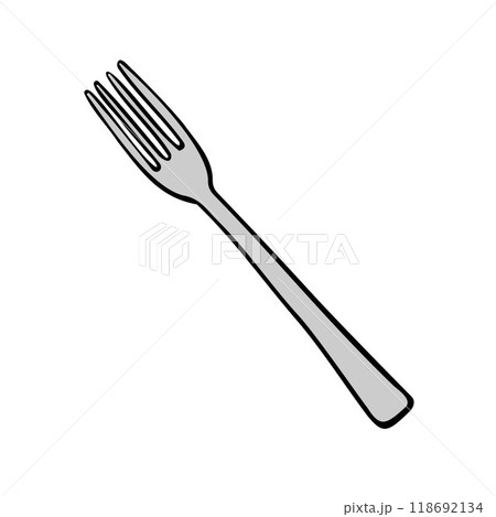 Vector hand drawn doodle sketch fork 118692134