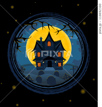 halloween holiday scary and creepy poster background for design vector illustration 118692380