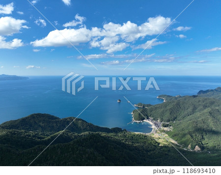 京都　舞鶴市の空山展望台　ドローン空撮 118693410