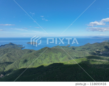 京都　舞鶴市の空山展望台　ドローン空撮 118693416