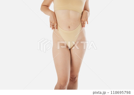 Beauty real woman body. No retouch photo. Portrait Beauty real woman body. No retouch photo. Portrait 118695798