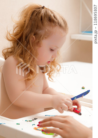 Cute baby 2 years old . Adorable cute little Cute baby 2 years old . Adorable cute little 118695807