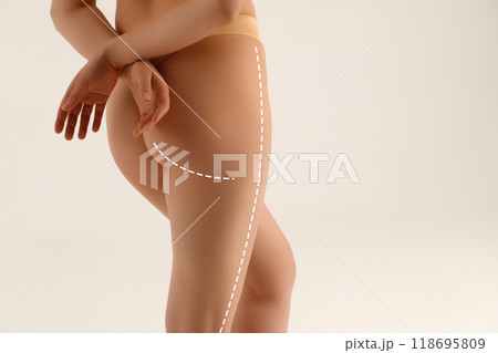 Body Shaping Spa And Slimming. Closeup cropped of 118695809