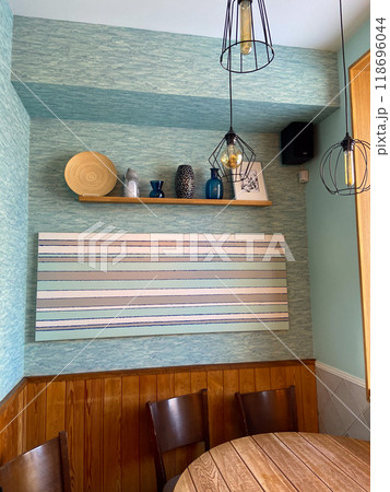 Stylish dining area with modern decorative...の写真素材 [118696044] - PIXTA