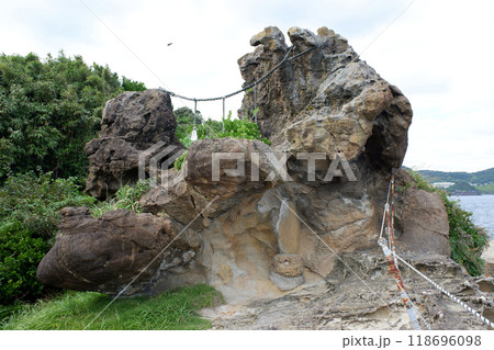 千葉県　仁右衛門島　神楽岩 118696098