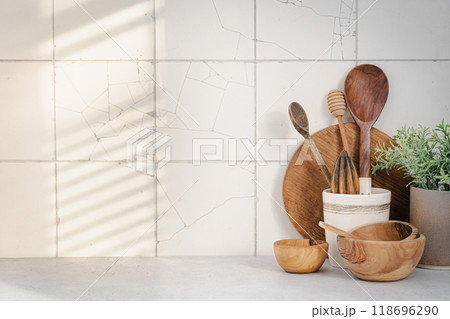 Kitchen utensils background Kitchen utensils background 118696290