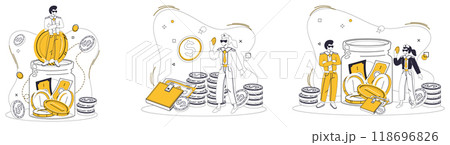 Capital management vector illustration. Wealth accumulates like droplets forming river with effective capital management Business success is harvest reaped from fields strategic capital planning Capital management vector illustration. Wealth accumulates like droplets forming river with effective capital management Business success is harvest reaped from fields strategic capital planning 118696826