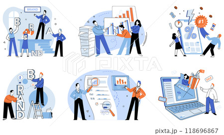 Brand vector illustration. Brand strategy, compass, guides brand through ever-changing landscapes business Brand identity, fingerprint, marks with unique and recognizable signature Brand vector illustration. Brand strategy, compass, guides brand through ever-changing landscapes business Brand identity, fingerprint, marks with unique and recognizable signature 118696867