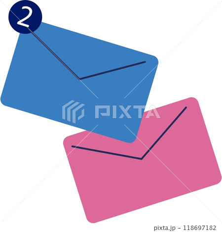 Income email icon letter envelop vector on white Income email icon letter envelop vector on white 118697182