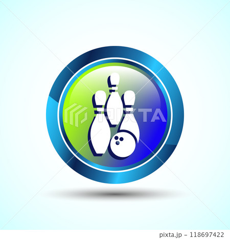 Bowling Pins And Ball Icon Design Illustration, Bowling Game Icon For Apps and Websites Bowling Pins And Ball Icon Design Illustration, Bowling Game Icon For Apps and Websites 118697422