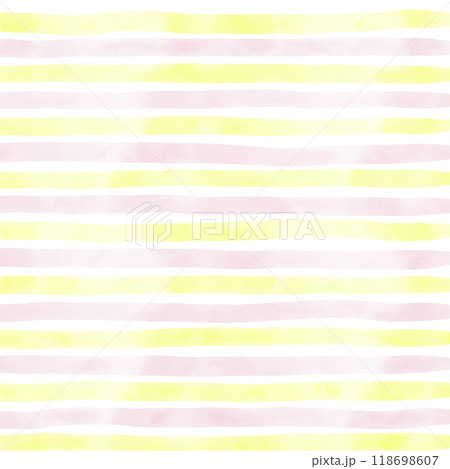 Pink Yellow Hand Drawn Stripe Pattern Background Overlay 118698607
