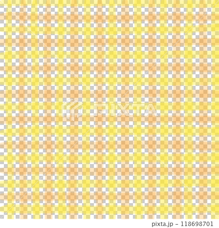 Orange Yellow Gingham Check Hand Drawn Pattern Background Overlay 118698701