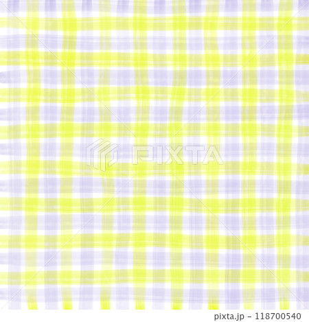 Purple Yellow Gingham Check Hand Drawn Pattern Background Overlay Purple Yellow Gingham Check Hand Drawn Pattern Background Overlay 118700540