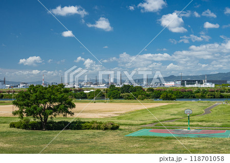 淀川河川公園小屋元地区風景　寝屋川市 118701058