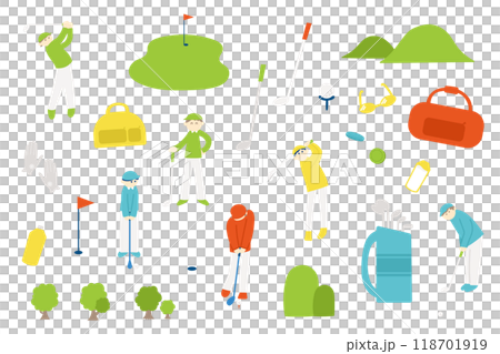 ゴルフのイラストセット 118701919