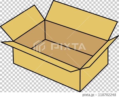 Open cardboard 118702248