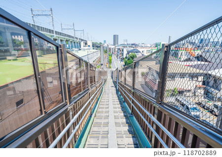 「東京都」JR上中里駅周辺の風景 118702889