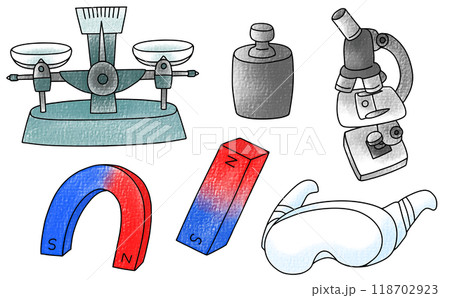 ゆるめシンプル実験器具セット　アナログ風 118702923