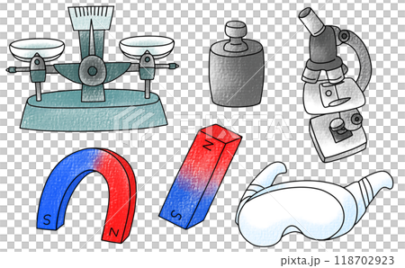 ゆるめシンプル実験器具セット　アナログ風 118702923