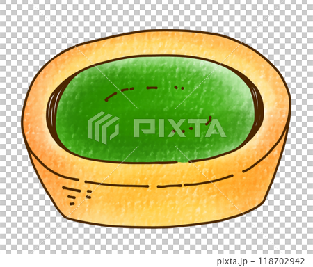 Simple and easy matcha tart, analog style 118702942