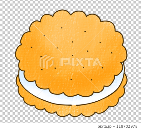 Simple and easy cookie/biscuit sandwiches, analog style Simple and easy cookie/biscuit sandwiches, analog style 118702978