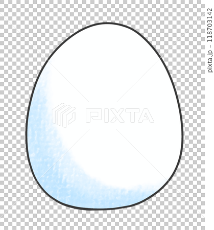 Loose and simple egg analog style 118703142