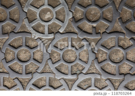 Abstract background of metal pattern. Abstract background of metal pattern. 118703264