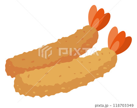エビフライのイラスト エビフライのイラスト 118703349