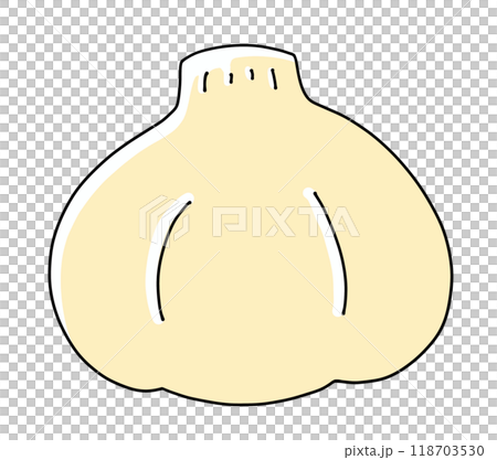 ゆるめシンプルにんにく　ベタ塗り 118703530