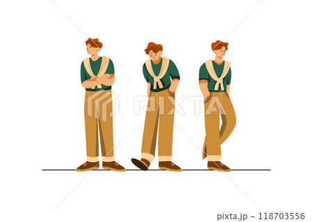 Character Poses Illustration concept. Flat illustration isolated on white background 118703556