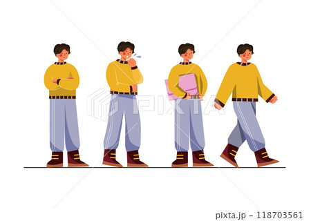 Character Poses Illustration concept. Flat illustration isolated on white background 118703561