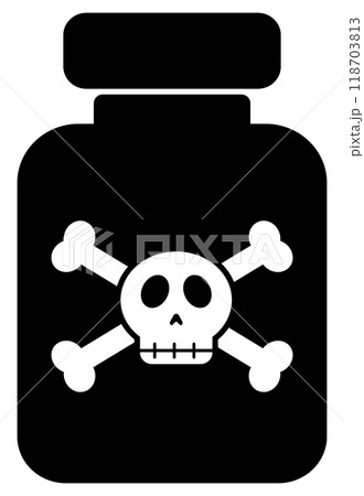 毒のアイコン 黒 118703813