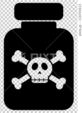 毒のアイコン 黒 118703813