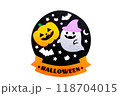 ハロウィンの背景素材 118704015