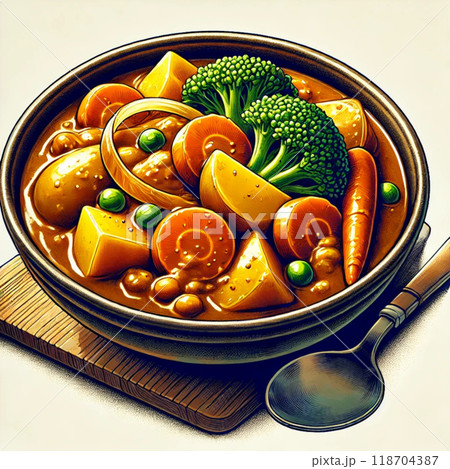 美味しいカレー（ブロッコリー入） 118704387