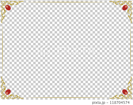 奢華古典鏡框~金色~ 118704574