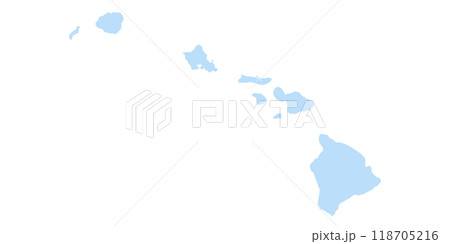 Hawaii administrative map. counties map of Hawaii, blank Map, empty map of Hawaii Hawaii administrative map. counties map of Hawaii, blank Map, empty map of Hawaii 118705216