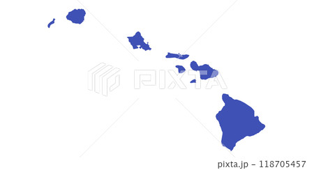 Hawaii administrative map. counties map of Hawaii, blank Map, empty map of Hawaii Hawaii administrative map. counties map of Hawaii, blank Map, empty map of Hawaii 118705457
