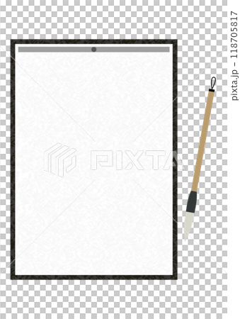 Japanese paper and brush 118705817