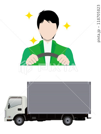 トラックとドライバー 118705823