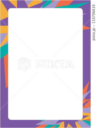 ハロウィンをイメージしたカラフルな背景イメージ 118706616