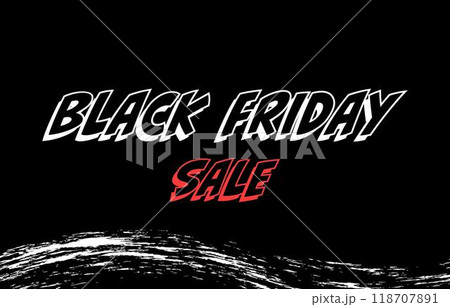 ブラックフライデーセールのポスターデザイン ベクターデータ 118707891